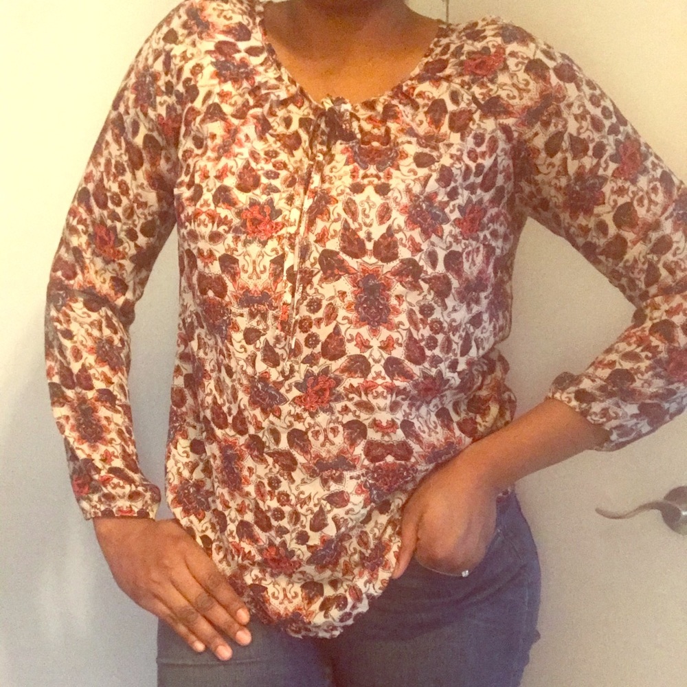 Floral patterned tunic